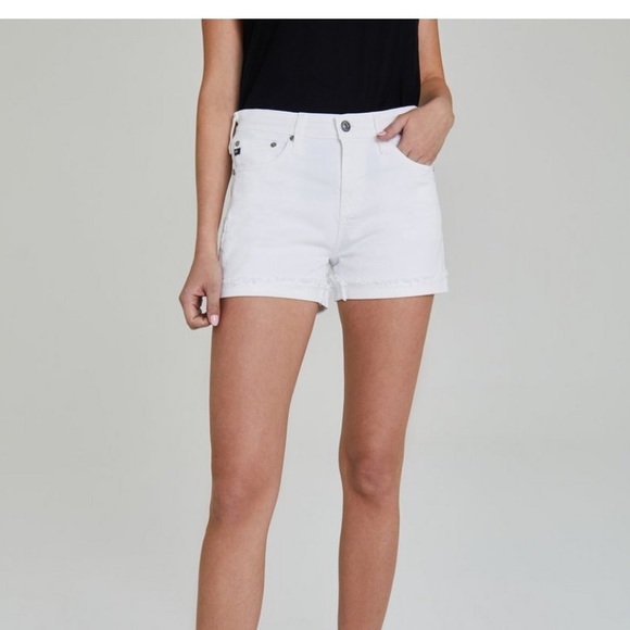 AG Adriano Goldschmeid The Hailey White Jean Short - Picture 4 of 14